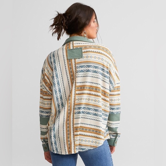 Miss Me‎ Striped Dolman Shirt Size XS *BUCKLE EXCLUSIVE - Picture 3 of 8